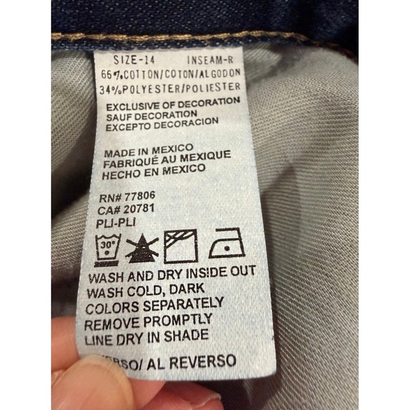 Tommy Hilfiger Womens Low Rise Bootcut Jeans Medium Wash Size 14 - Picture 11 of 14